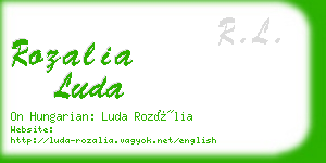 rozalia luda business card